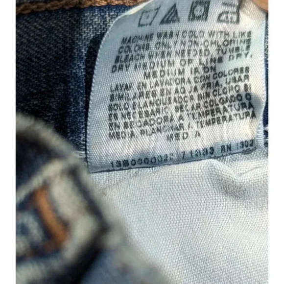 90s Wrangler Originals Carpenter 33x34 Jeans Faded Hammer Loop Workwear - Picture 5 of 14